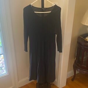 Eileen fisher charcoal gray Long Sleeve Dress